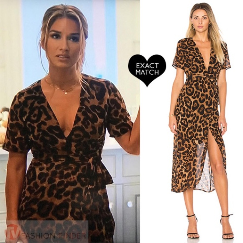 BARDOT Leopard Wrap Dress